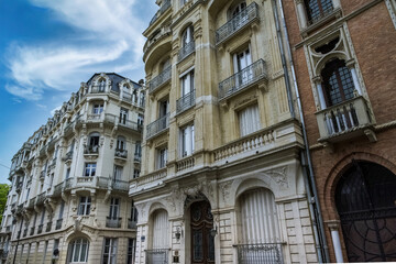 Vichy in France, thermal city, ancient houses in the center
