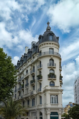 Vichy in France, thermal city, ancient houses in the center
