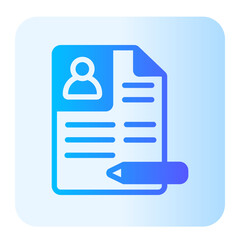 resume gradient icon