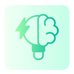 brainstorming gradient icon