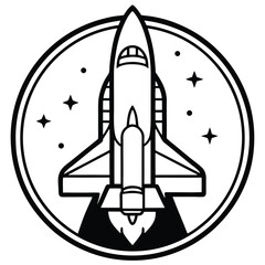 Obraz premium space shuttle launch