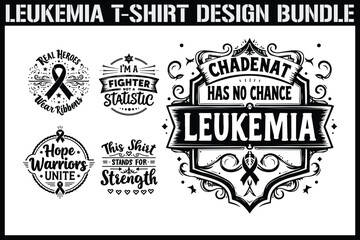 Obraz premium Leukemia Awareness T-Shirt Design Bundle 