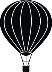 Fototapeta premium Colorful hot air balloon flying in clear blue sky, scenic aerial view, adventure travel, summer vacation, festival celebration, peaceful sunrise flight, vibrant balloon art, sky journey