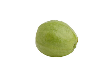 fresh green guava fruit isolated on transparent background