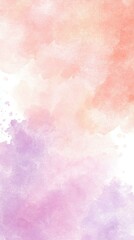 Fototapeta premium Abstract watercolor painting in pink, purple, and orange hues