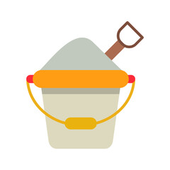 Sand Bucket Vector Icon