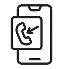 incoming call gradient icon