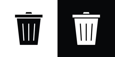 Trash icon vector design template elegant style