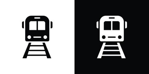 Train icon vector design template elegant style