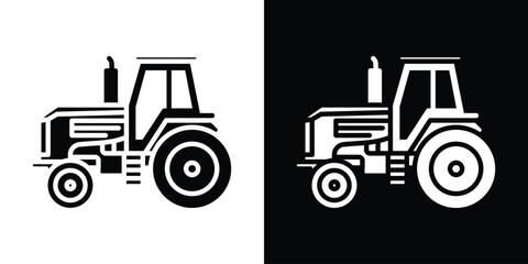 Tractor icon vector design template elegant style