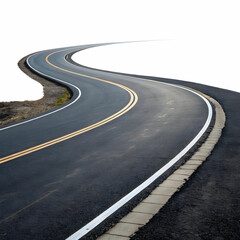 winding road in the mountains