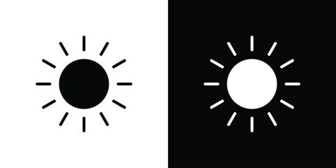 Fototapeta premium Sun icon vector design template elegant style