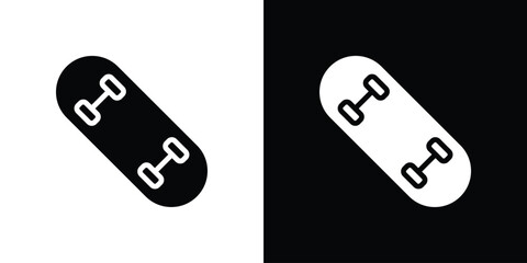 Skateboard icon vector design template elegant style