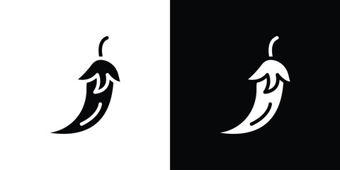 Pepper icon vector design template elegant style