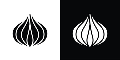 Onion icon vector design template elegant style
