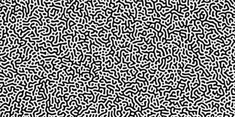 Abstract Reaction-diffusion Turing pattern natural texture gray gradient color scheme. Linear design with biological algorithm psychedelic background. Reaction-diffusion or truing patter