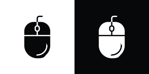 Mouse icon vector design template elegant style