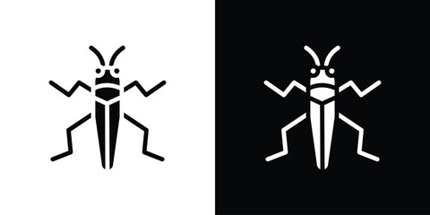 Locust icon vector design template elegant style