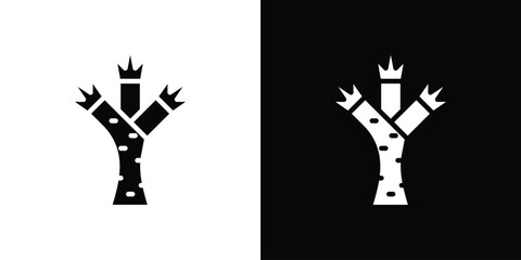 Joshua tree icon vector design template elegant style