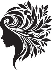 Botanical Hair Silhouette of a Woman | Nature & Beauty Vector Art
Elegant black silhouette of a woman’s profile with flowing floral and botanical hair design. A perfect fusion of nature and femininit
