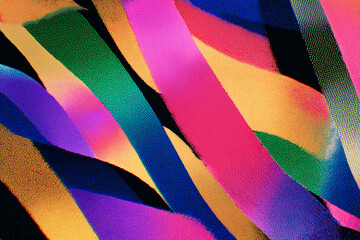 risograph criss cross graphic striped background rainbow texture colourful print