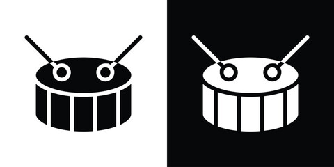 Drum icon vector design template elegant style
