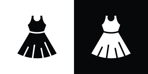 Dress icon vector design template elegant style