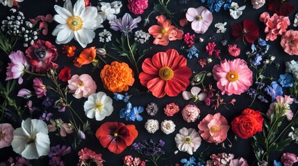 a collection of flowers