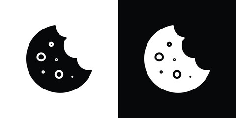 Cookie icon vector design template elegant style