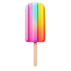 Vibrant rainbow popsicle graphic