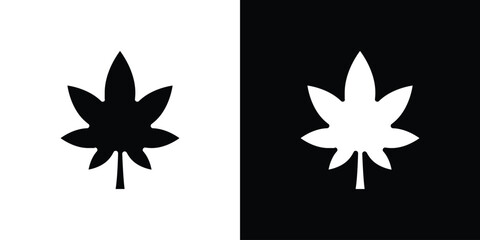 Cannabis icon vector design template elegant style
