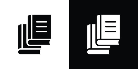 Book copy icon vector design template elegant style