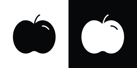 Apple icon vector design template elegant style