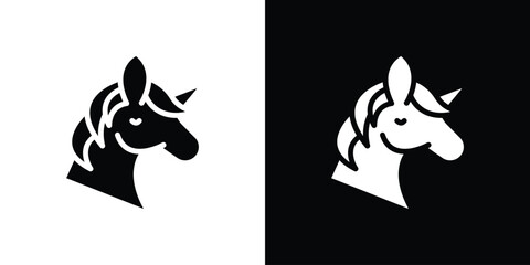 Alicorn icon vector design template elegant style