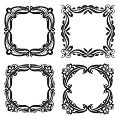 Sophisticated Refined Luxury Monogram Element Set
