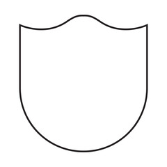 Obraz premium logos icon. logos line icon. shield icon. shield line icon.