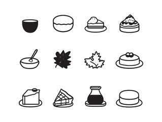 Maple Syrup Pie Illustration For Food And Dessert Icon 