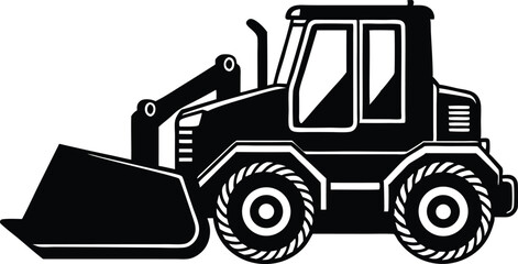 Powerful bulldozer heavy machinery construction equipment earthmoving vehicle working on site with dirt and rocks, industrial machine for building, demolition, and excavation projects, heavy duty.