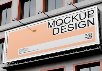 Billboard Mockup on Urban Building 