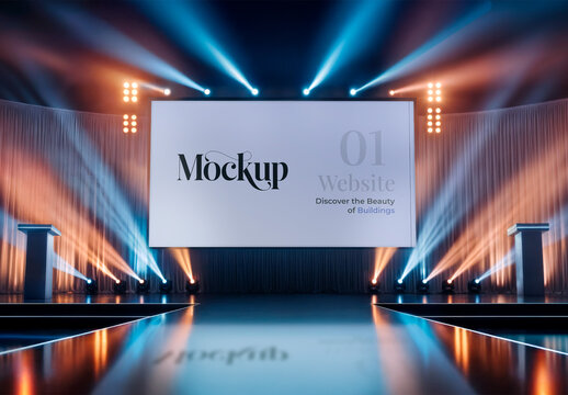 Screen Event Stage Mockup