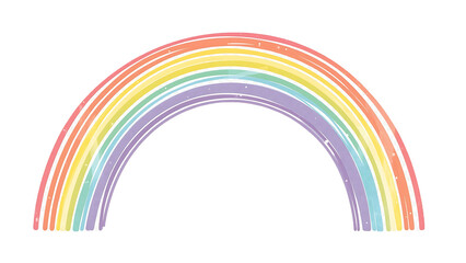 rainbow on a white