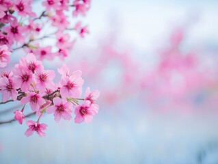 Delicate cherry blossoms ushering in spring s gentle embrace a symbol of renewal with soft pastel