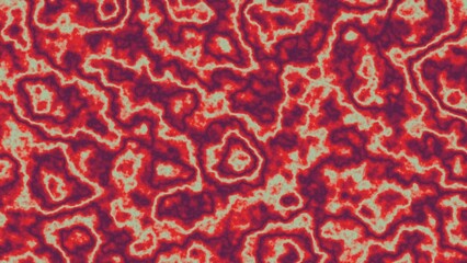 Intense red and cream organic pattern with lava-like texture and abstract depth. Seamless and tileable, ideal for backgrounds, digital prints, or bold fabric and surface designs.