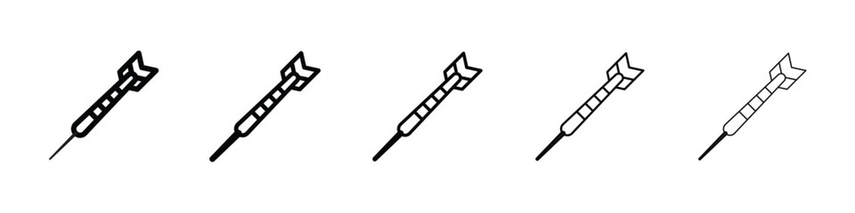 Dart icon for social media, app, and web design. Vector illustration.