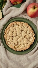 Apple Crumble: A Rustic Delight - Homemade Recipe, Sweet and Tart Flavor, Perfect Autumn Dessert, Easy to Make, Delicious Crumbly Topping, Warm and Cozy Treat
