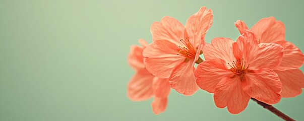 Delicately blushing blossoms celebrating the vibrant arrival of spring with soft diffuse light and a