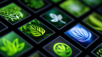 Eco-Friendly Logos and Icons for Organic Food Themes