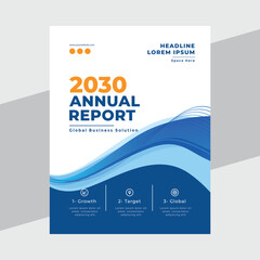 Abstract annual report business template cover design, vector template ready to print design