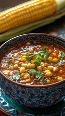 Chilean porotos granados with corn.