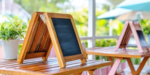 Blank advertising menu board banner